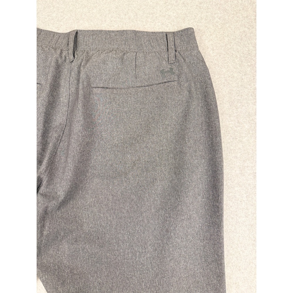 Under Armour Match Play Golf Pants Mens 38x32 Gray Performance Flat Front - Picture 7 of 8